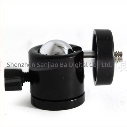 Gimbal mini sferic pentru telefonul mobil și o cameră mică, rotație 360° orizontal/vertical, corp metalic, greutate 90 g, montaj cu filet