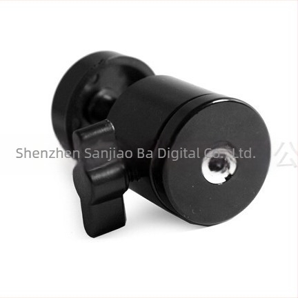 Gimbal mini sferic pentru telefonul mobil și o cameră mică, rotație 360° orizontal/vertical, corp metalic, greutate 90 g, montaj cu filet