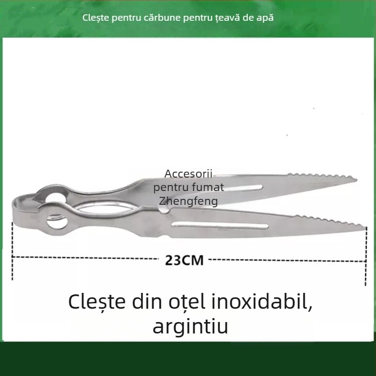 Pensete pentru narghilea și clips pentru limbă – construcție metalică, clips din carbon, design din oțel inoxidabil