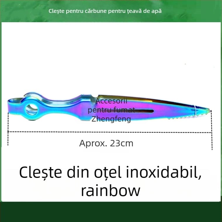 Pensete pentru narghilea și clips pentru limbă – construcție metalică, clips din carbon, design din oțel inoxidabil
