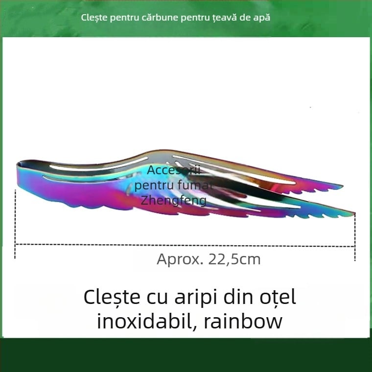 Pensete pentru narghilea și clips pentru limbă – construcție metalică, clips din carbon, design din oțel inoxidabil