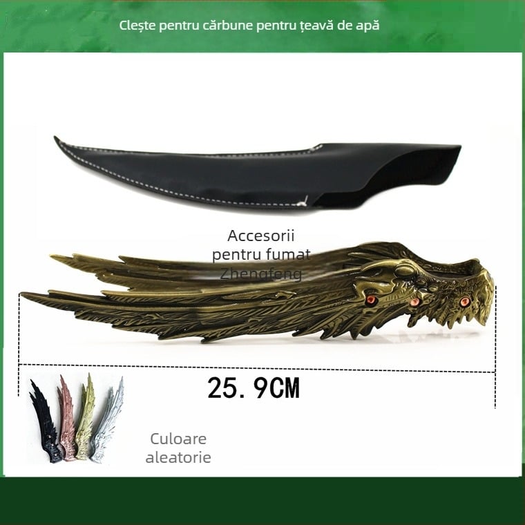 Pensete pentru narghilea și clips pentru limbă – construcție metalică, clips din carbon, design din oțel inoxidabil