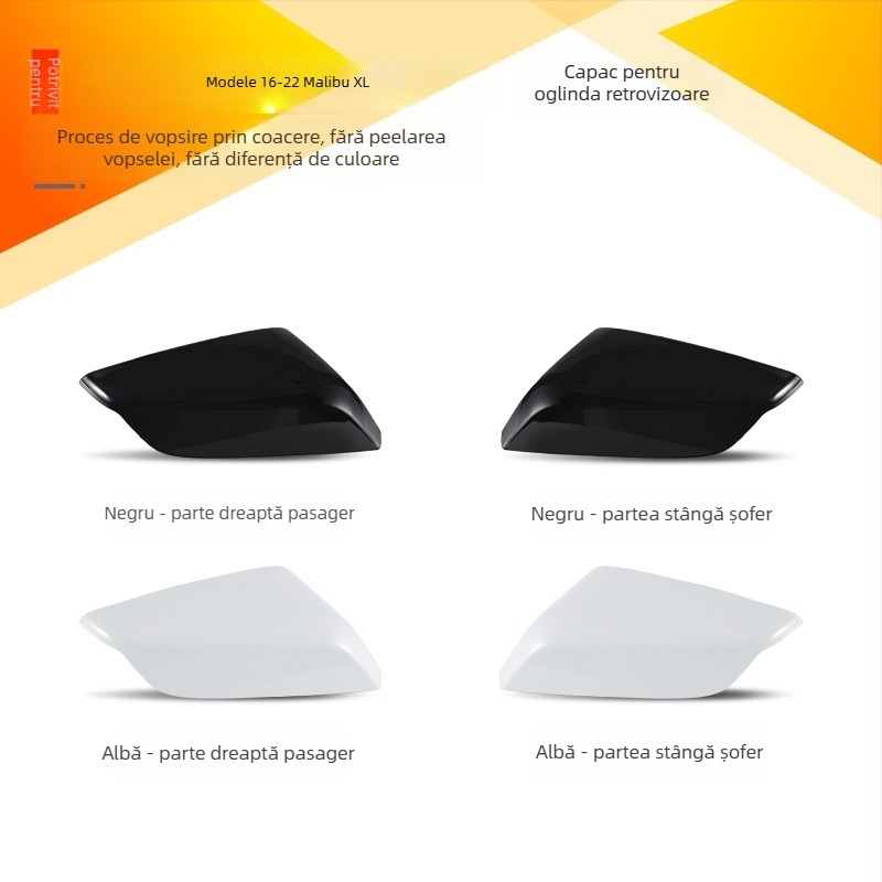 Carcasă exterioară a oglinzii retrovizoare pentru Chevrolet Malibu XL (2016-2022), capac reflector vopsit