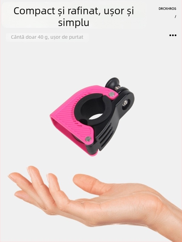 Sonerie pentru bicicletă, design mini ascuns, buton deget, Drckhros Ld03, plastic