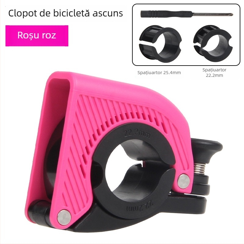 Sonerie pentru bicicletă, design mini ascuns, buton deget, Drckhros Ld03, plastic