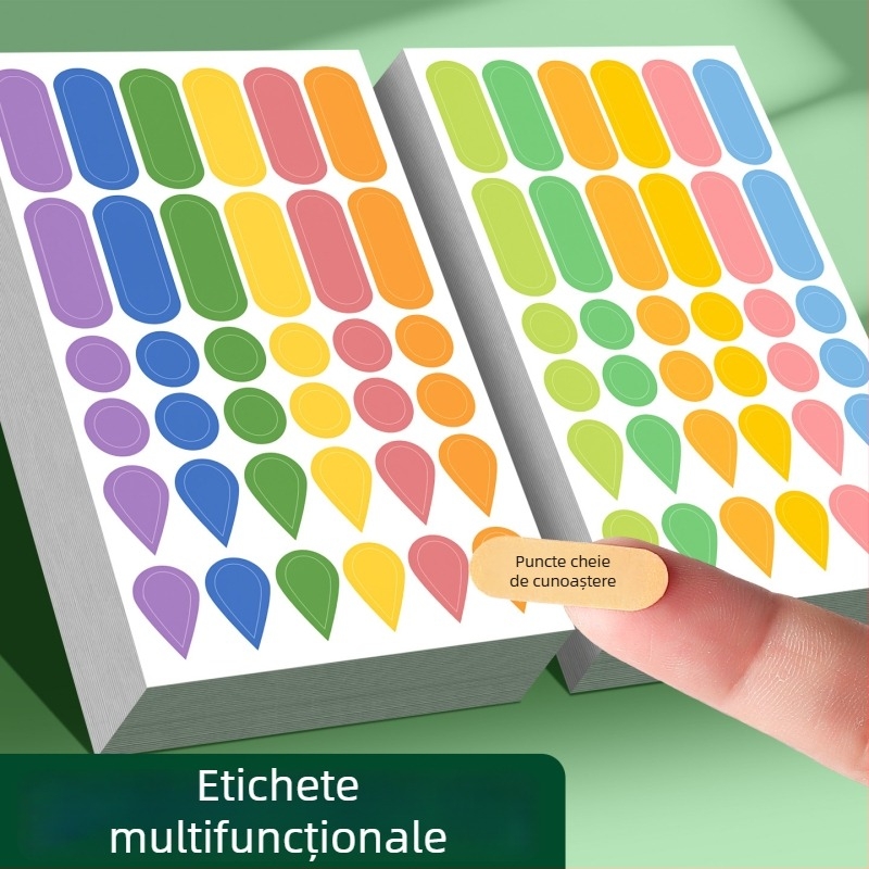 Etichete multifuncționale de adnotare cu picături de apă și indicatoare de ploaie – gata de lipire, pagini interioare ale broșurii, ambalaj de bază, Brand Huge