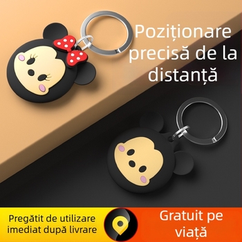 GPS tracker AK-28B pentru copii și persoane în vârstă, poziționare globală, urmărire multi-utilizator, navigare cu un singur clic, baterie 240mAh, ABS, compatibil Android și iOS