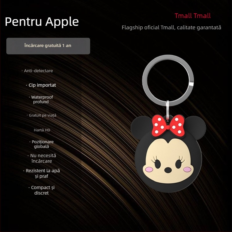 GPS tracker AK-28B pentru copii și persoane în vârstă, poziționare globală, urmărire multi-utilizator, navigare cu un singur clic, baterie 240mAh, ABS, compatibil Android și iOS