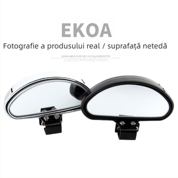 Oglindă retrovizoare pentru mașină cu câmp vizual larg, reglabilă, oglindă pentru unghiuri moarte și asistență la mersul cu spatele