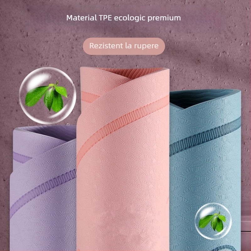 Covoraș de dans pentru copii - TPE, antiderapant, fără miros; 6 mm, 600 g; Origine Fujian; Model: monocrom; Covoraș de yoga