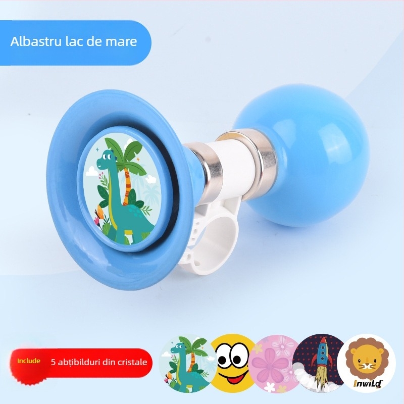 INWILD IW81514 Claxon pentru bicicletă din fier pentru copii – Accesoriu metalic pentru biciclete montane, biciclete de echilibru și trotinete