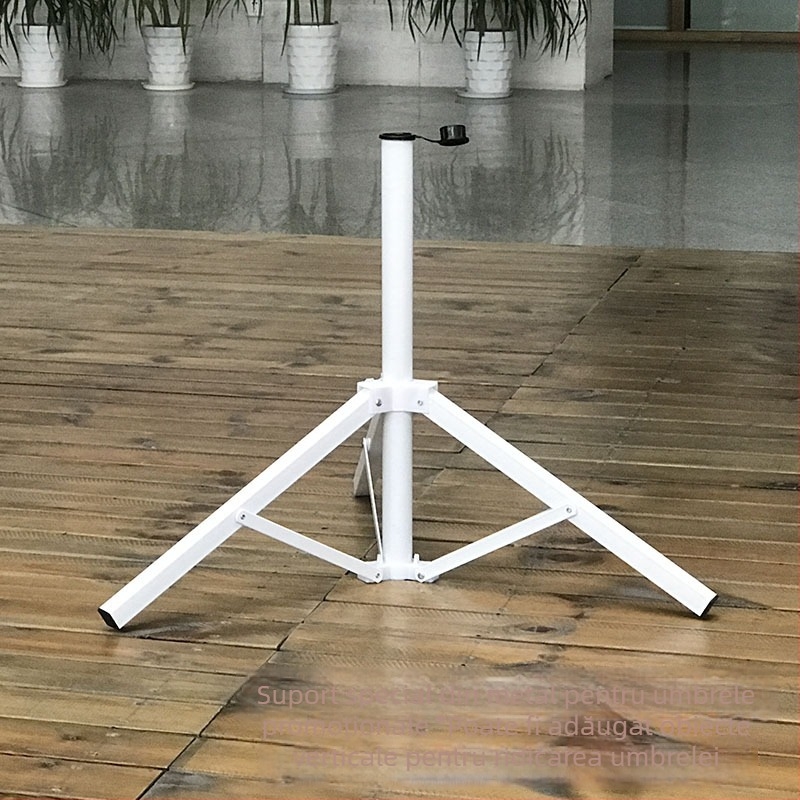 Umbrelă cu mâner lung, 8 nervuri din fier, mâner din fier, deschidere manuală, țesătură 190T