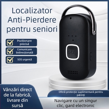 Locatoare GPS pentru persoane vârstnice cu apel bidirectional, urmărire în timp real, baterie 1200mAh, compatibil Android și iOS, modelul H02
