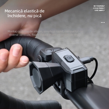 West Rider Claxon Bicicletă Electric, Reîncărcabil, Sunet Puternic, ABS, Bicicletă de Munte, Model Yp 0706070-071