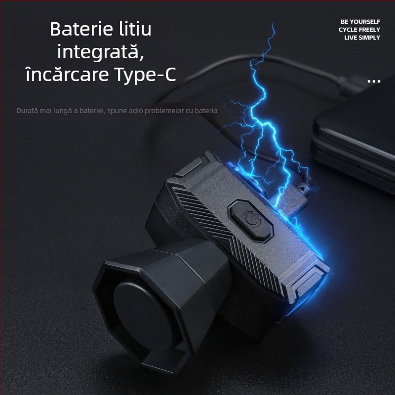 West Rider Claxon Bicicletă Electric, Reîncărcabil, Sunet Puternic, ABS, Bicicletă de Munte, Model Yp 0706070-071