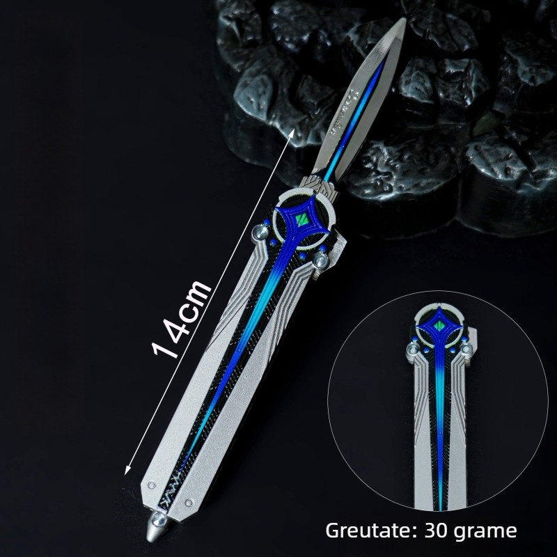 Ornament metalic cu armă Delta Polaris, cu cuțit elastic bidirecțional, model Moment Animation