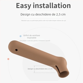 Protector din silicon pentru mânerul ușii cu protecție împotriva furtului, anti-static și anti-coliziune - Beishuqin, unghi drept, set 3000, origine China