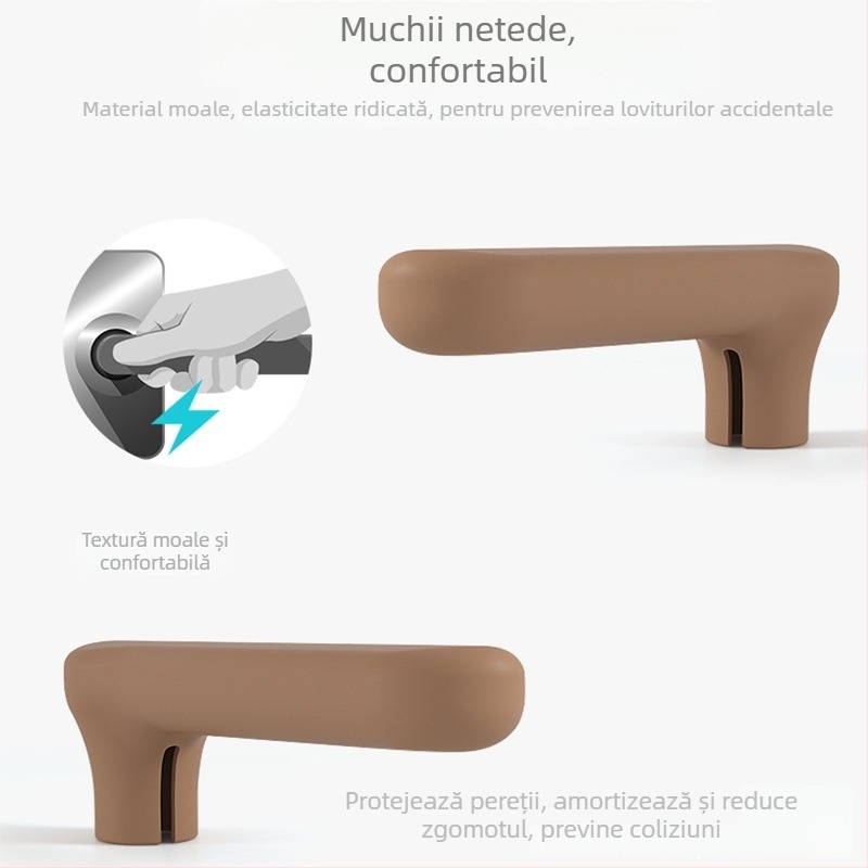 Protector din silicon pentru mânerul ușii cu protecție împotriva furtului, anti-static și anti-coliziune - Beishuqin, unghi drept, set 3000, origine China