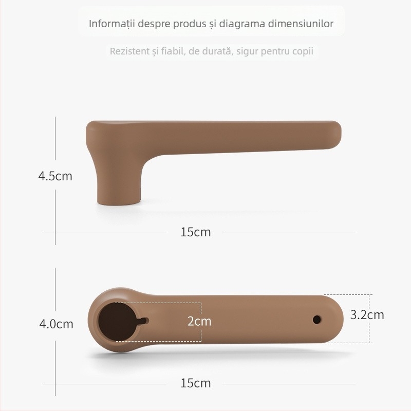 Protector din silicon pentru mânerul ușii cu protecție împotriva furtului, anti-static și anti-coliziune - Beishuqin, unghi drept, set 3000, origine China