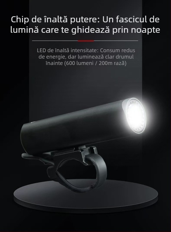Far pentru bicicletă MTB – iluminare de noapte, durată lungă a bateriei, reîncărcabil, de nivel profesionist, foarte luminos