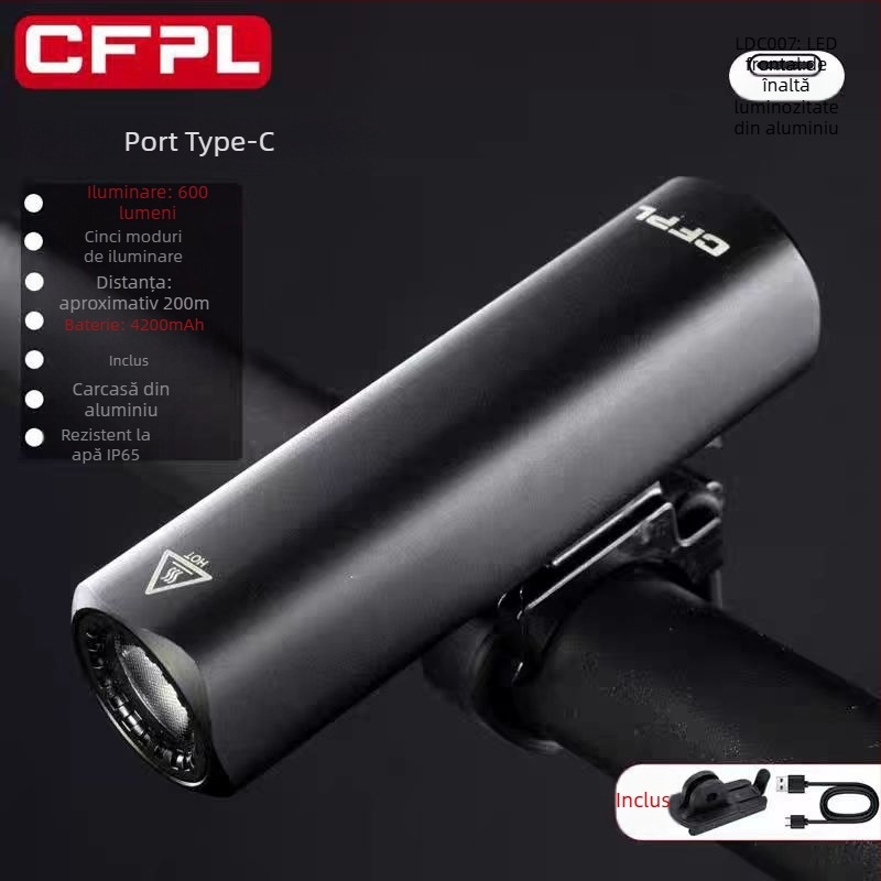 Far pentru bicicletă MTB – iluminare de noapte, durată lungă a bateriei, reîncărcabil, de nivel profesionist, foarte luminos