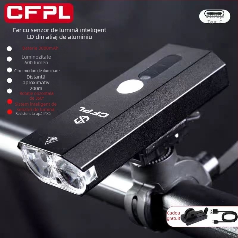 Far pentru bicicletă MTB – iluminare de noapte, durată lungă a bateriei, reîncărcabil, de nivel profesionist, foarte luminos