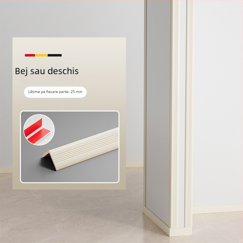 Fâșii de protecție în formă de L pentru colțuri, bandă auto-aderentă moale pentru mese și praguri de ferestre