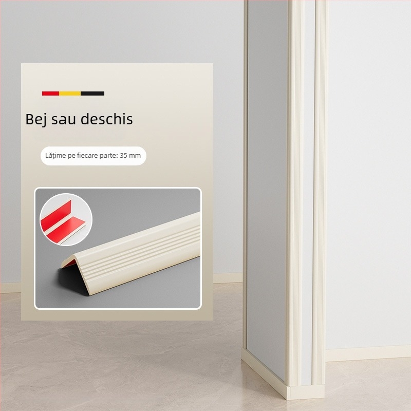 Fâșii de protecție în formă de L pentru colțuri, bandă auto-aderentă moale pentru mese și praguri de ferestre