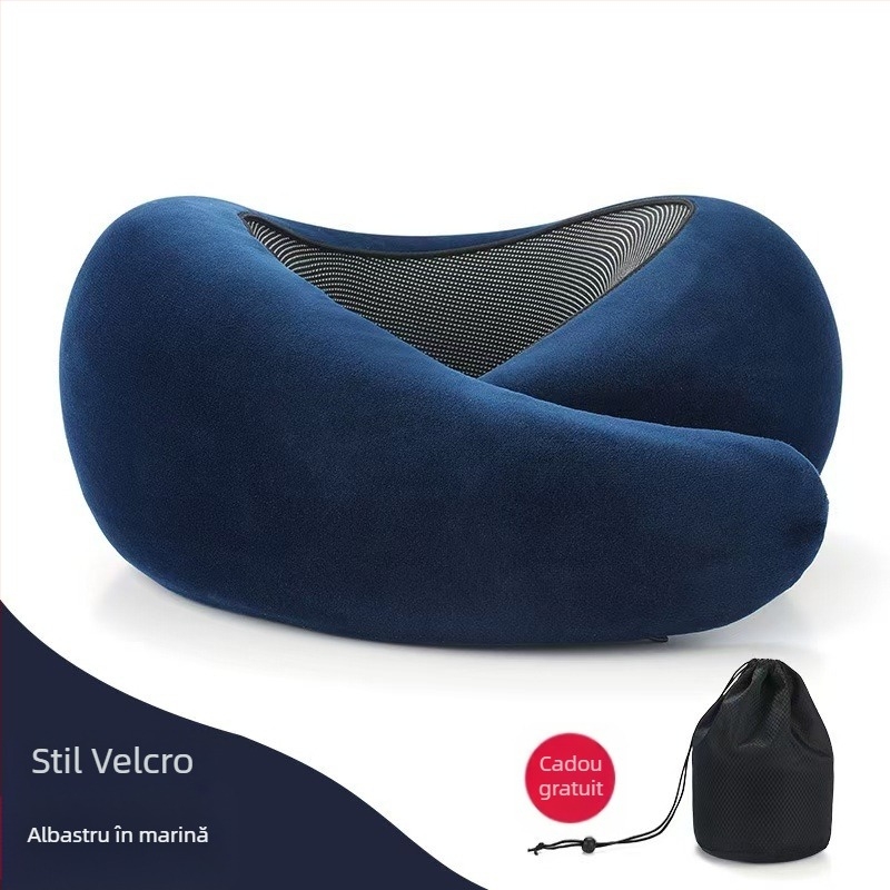 Pernă cervicală în formă de U, spumă cu memorie, țesătură Modal, pentru călătorii cu mașina, stil modern minimalist