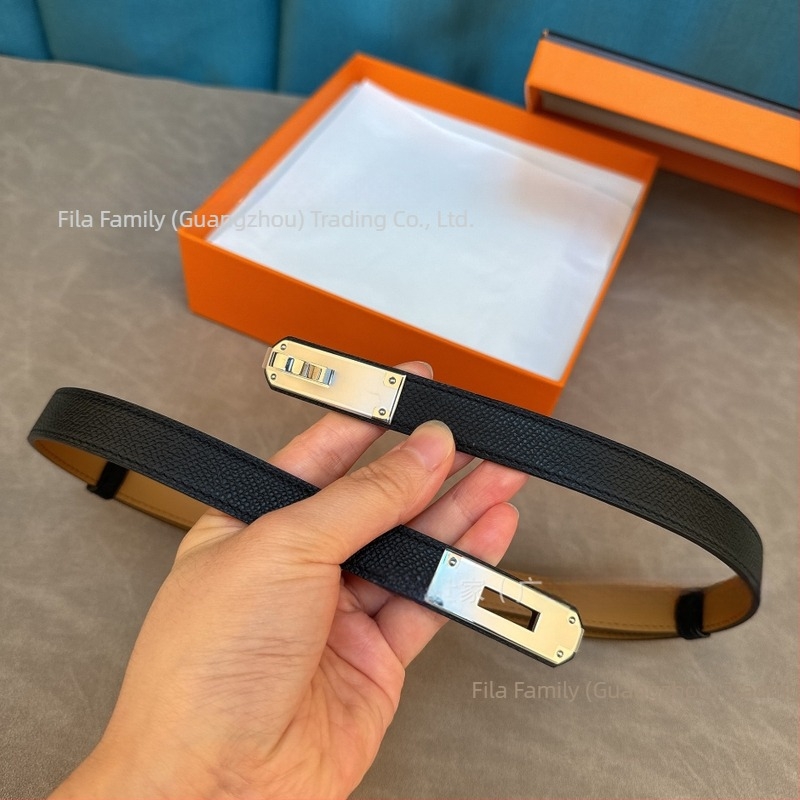 Curea feminină din piele de vită de primă calitate, lățime 1,8 cm, cataramă din oțel, design extensibil, stil dulce și proaspăt, marca Mark Feeney