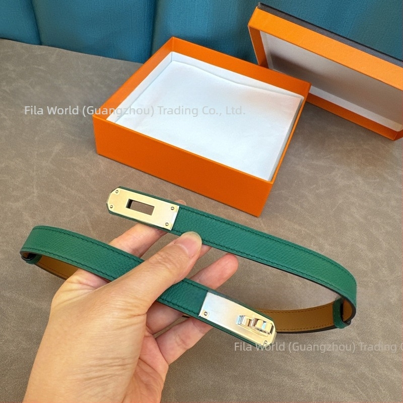 Curea feminină din piele de vită de primă calitate, lățime 1,8 cm, cataramă din oțel, design extensibil, stil dulce și proaspăt, marca Mark Feeney