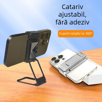 Miaokang bear Lazy Bracket suport telefon – aliaj, inel dublu, bază de birou pliabil, universal