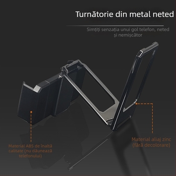 Miaokang bear Lazy Bracket suport telefon – aliaj, inel dublu, bază de birou pliabil, universal