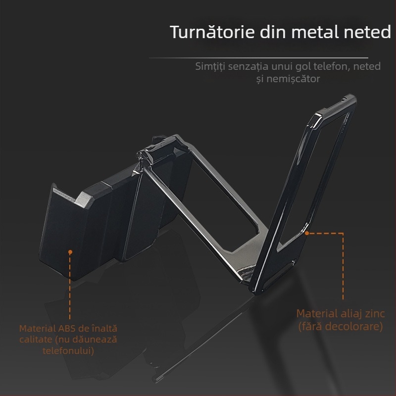Miaokang bear Lazy Bracket suport telefon – aliaj, inel dublu, bază de birou pliabil, universal