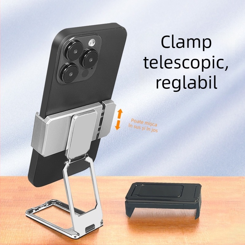 Miaokang bear Lazy Bracket suport telefon – aliaj, inel dublu, bază de birou pliabil, universal