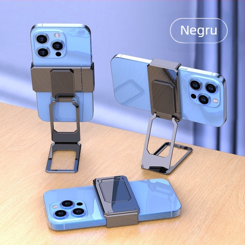 Miaokang bear Lazy Bracket suport telefon – aliaj, inel dublu, bază de birou pliabil, universal