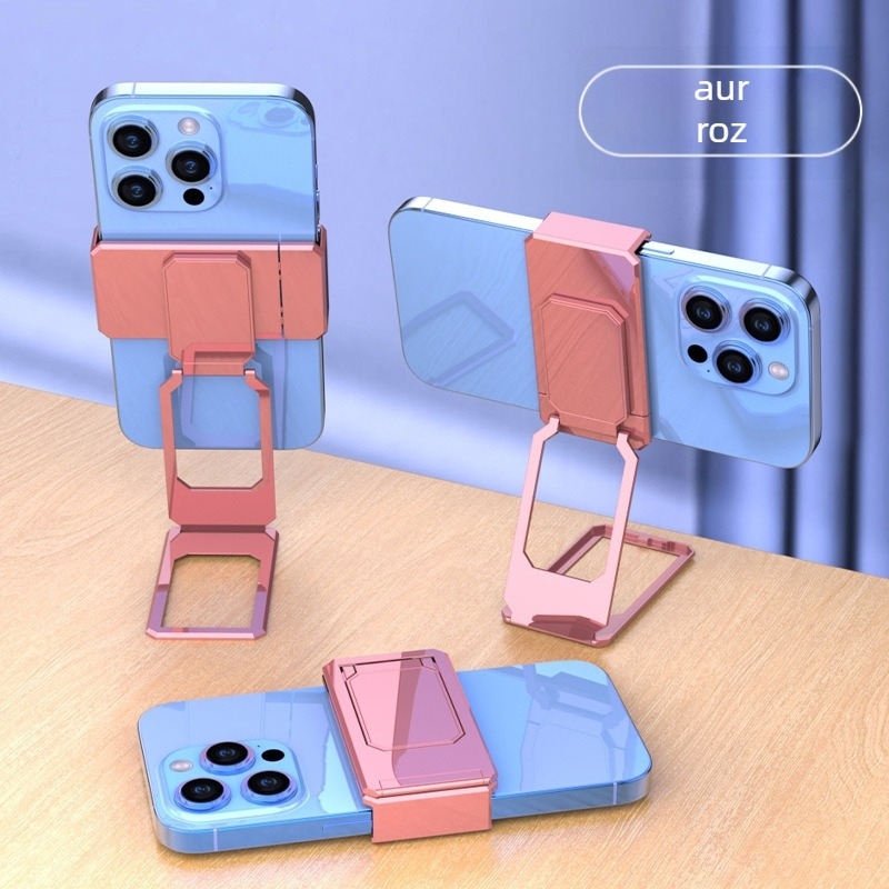 Miaokang bear Lazy Bracket suport telefon – aliaj, inel dublu, bază de birou pliabil, universal