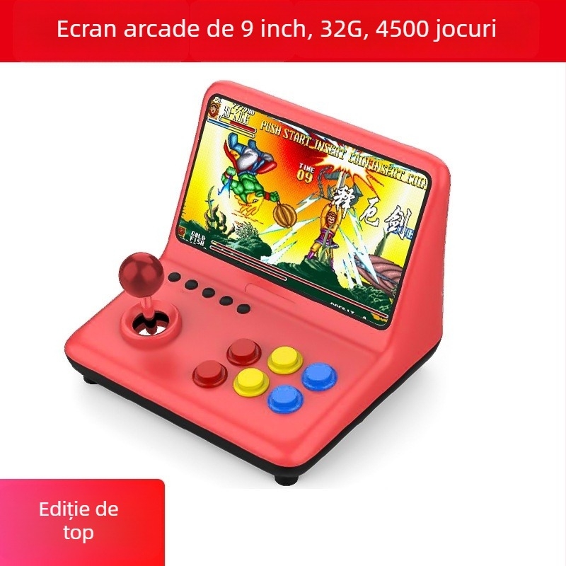 Consolă de jocuri model A12, 16GB memorie, Linux OS, interfață HDMI, control cu fir — dispozitiv retro arcade
