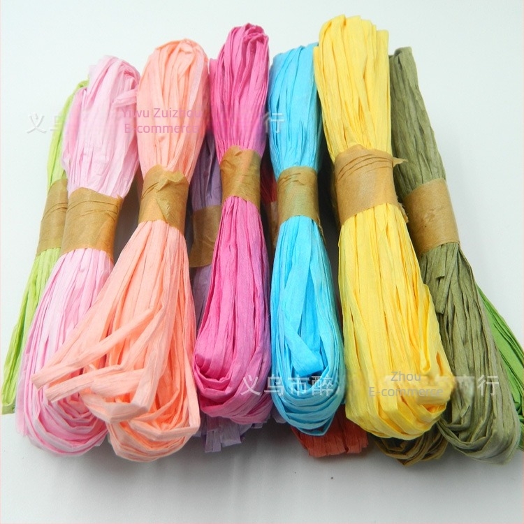 Sfoară din Kraft hârtie, țesută manual, pentru genți cadou, 1,5–2 mm, marcă Drunk continent