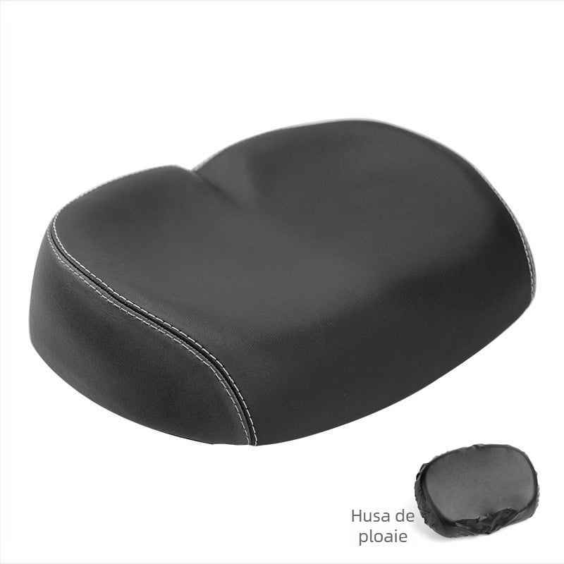 Șa de bicicletă ZOYOSPORTS ZOYO-BS1143 – design fără nas, șa lată; piele PU, burete, bază din PP; potrivită pentru bicicletă de munte