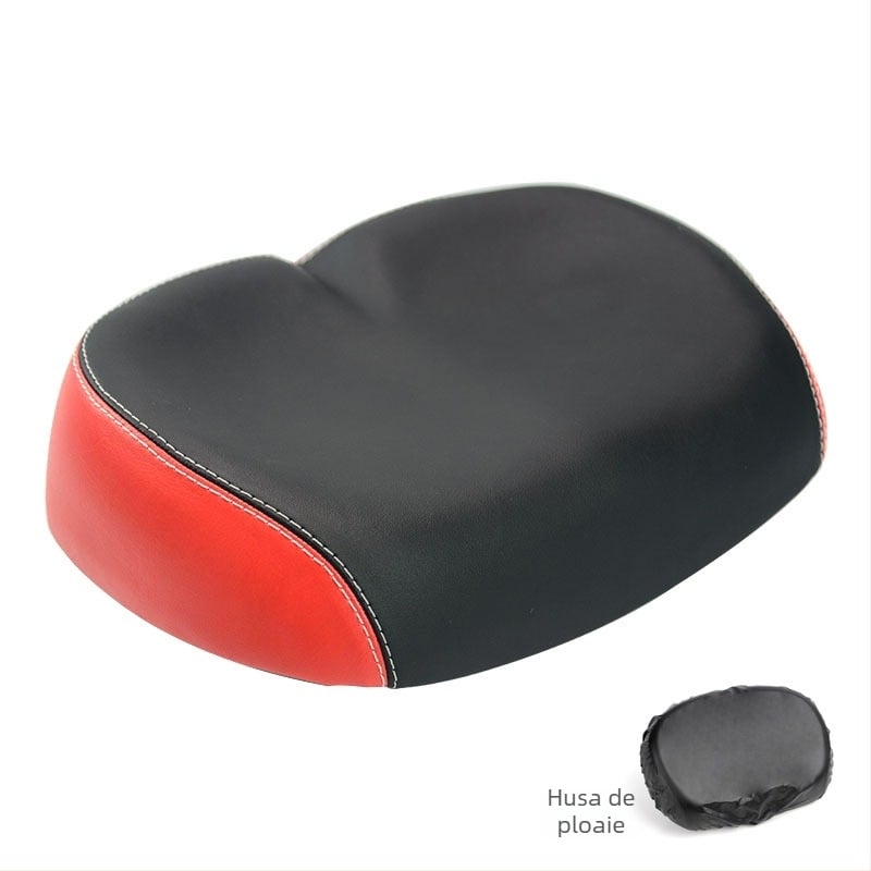 Șa de bicicletă ZOYOSPORTS ZOYO-BS1143 – design fără nas, șa lată; piele PU, burete, bază din PP; potrivită pentru bicicletă de munte