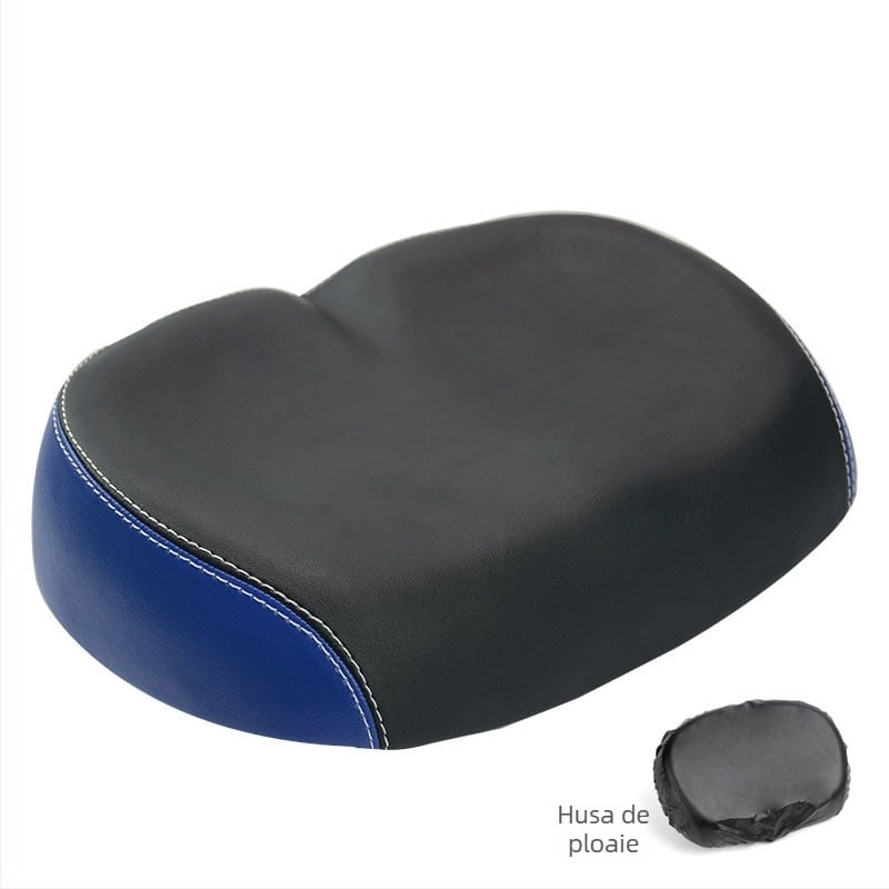 Șa de bicicletă ZOYOSPORTS ZOYO-BS1143 – design fără nas, șa lată; piele PU, burete, bază din PP; potrivită pentru bicicletă de munte