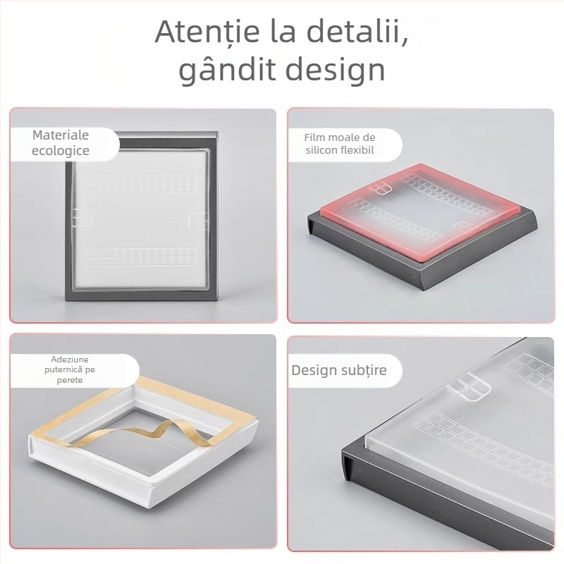 Tip 86 Cutie din silicon adeziv, impermeabilă pentru întrerupătorul de baie – complet închisă, siguranță pentru copii, marcă Qiman, accesorii priză