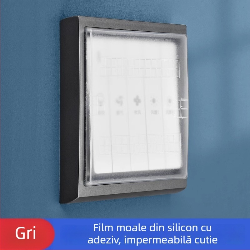 Tip 86 Cutie din silicon adeziv, impermeabilă pentru întrerupătorul de baie – complet închisă, siguranță pentru copii, marcă Qiman, accesorii priză