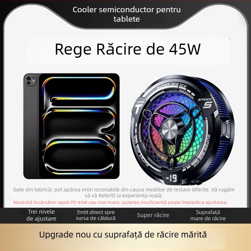 Radiator pentru tabletă FS12 – 45W, ABS, interfață Type-C, 230 g