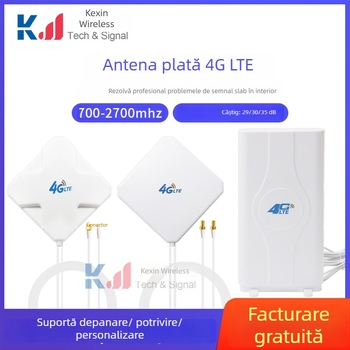 Antena pentru tabletă, rețea 4G, polarizare duală, omni-direcțională, cu câștig extern ridicat, conector TS9
