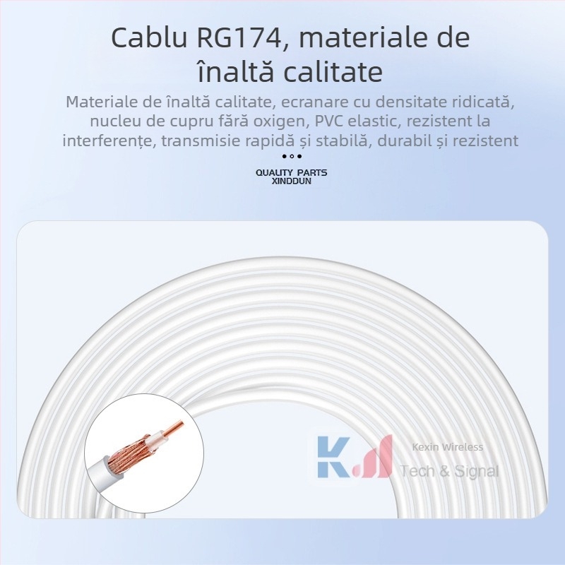 Antena pentru tabletă, rețea 4G, polarizare duală, omni-direcțională, cu câștig extern ridicat, conector TS9