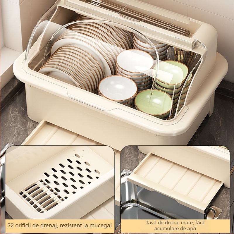 Raft de uscare pentru boluri cu capac — Lechuang, plastic, stil modern minimalist