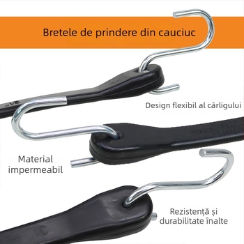 Bandă de prindere a încărcăturilor din cauciuc cu frânghie elastică, capacitate 60, etichetă privată licențiată