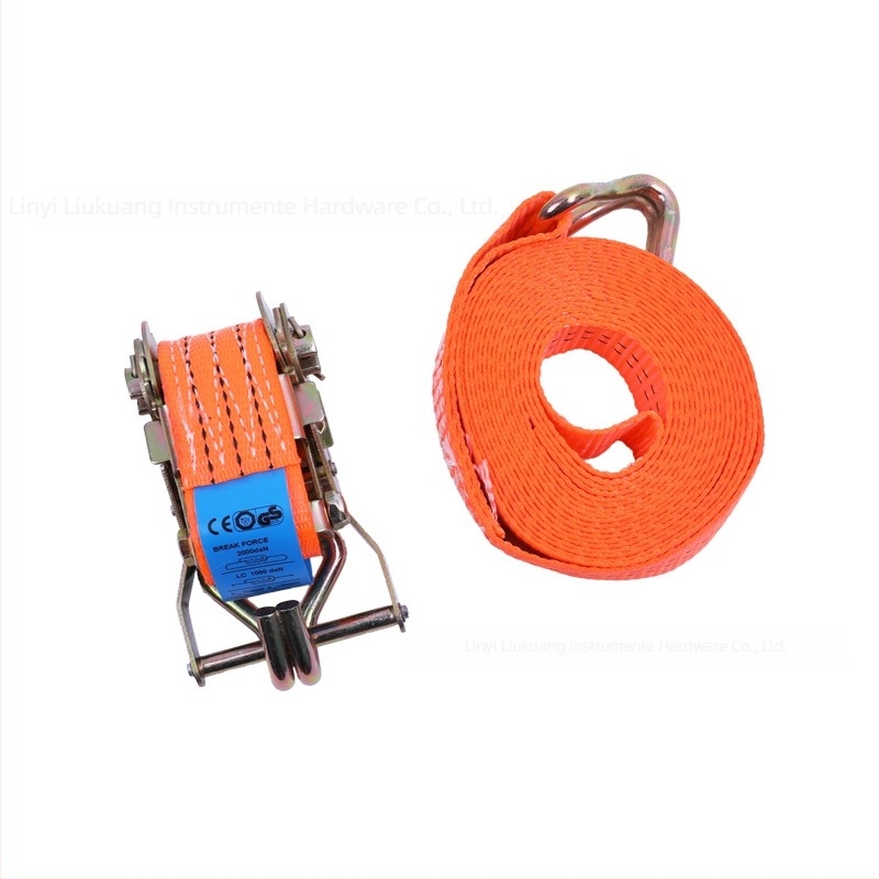 Linbang tensionator pentru mărfuri cu cârlig dublu, poliester îmbunătățit, pentru fixarea mărfurilor